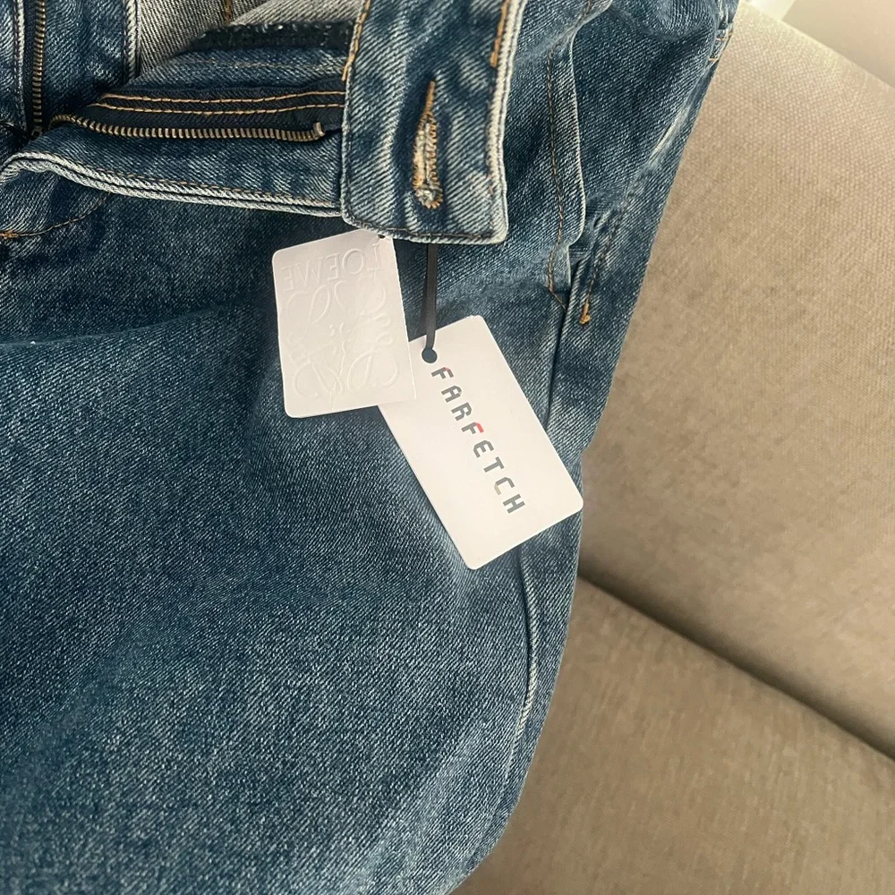 Loewe Light Blue Denim Jeans with White Label - Picture 4 of 5